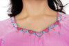Pink Hand Embroidered Lined Top