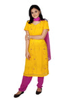 Bright Yellow Salwar Top