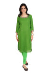 Parrot Green Chiffon Top