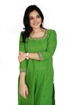 Parrot Green Chiffon Top