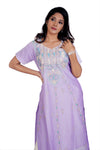 Lavender Organza Embroidered