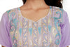 Lavender Organza Embroidered